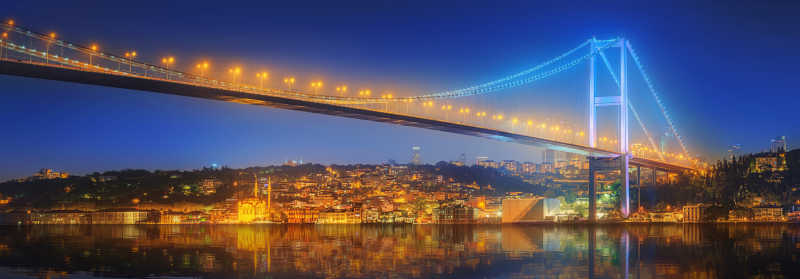 海峡大桥夜景