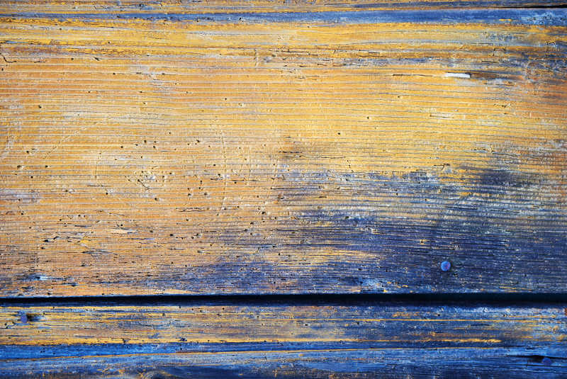 染蓝色的木板背景
