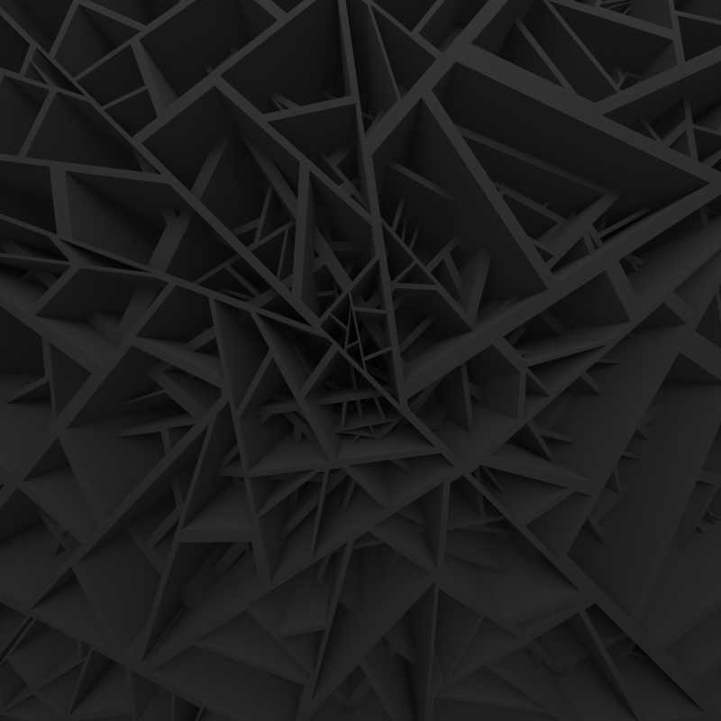 黑色几何抽象多边形背景