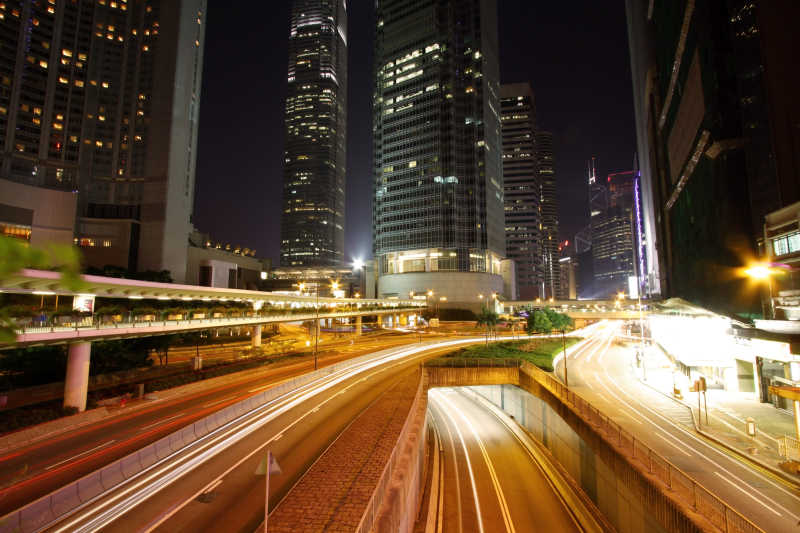 香港市中心道路交通