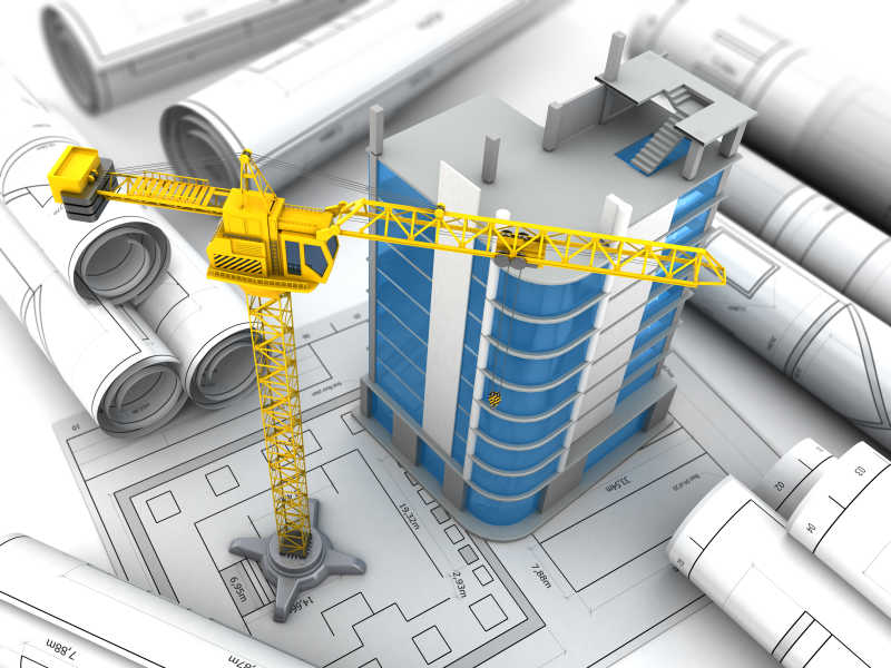 建筑施工大楼模型