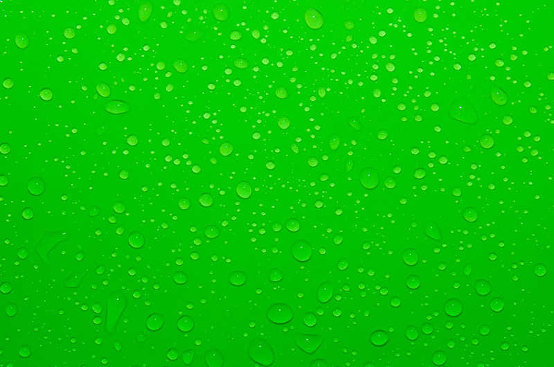 绿色带水滴的背景