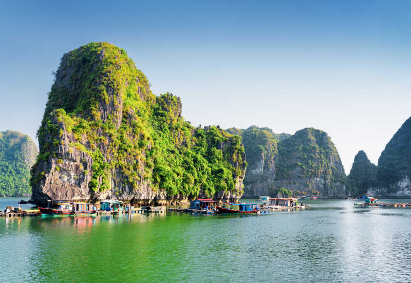 龙湾浮渔村风景