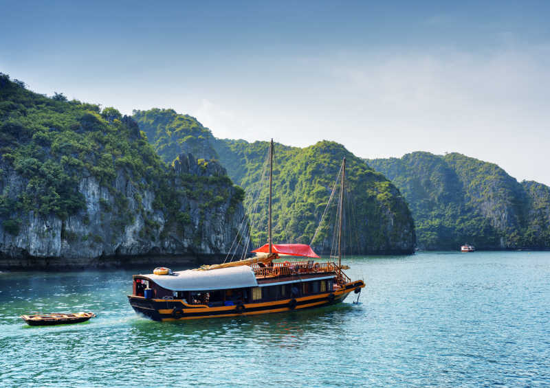 喀斯特群岛的美丽风景