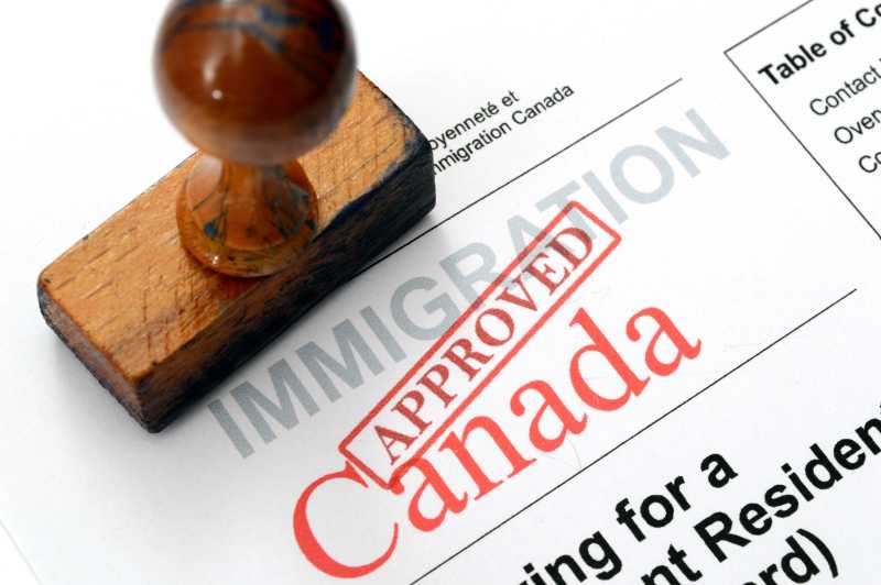 加拿大的移民盖章