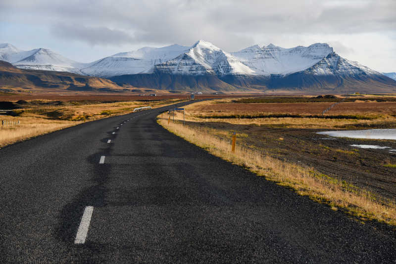 冰岛初冬的公路