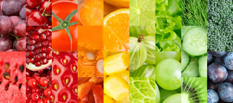 各种新鲜健康的蔬菜水果