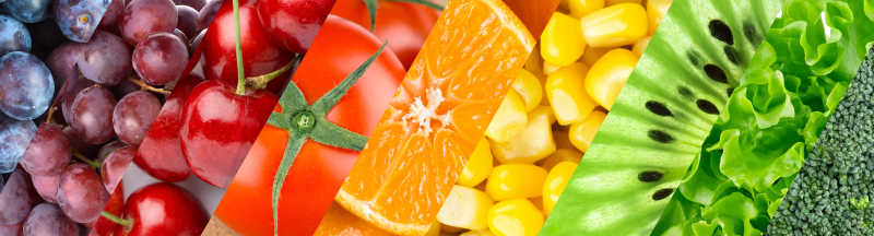 新鲜健康的蔬菜水果