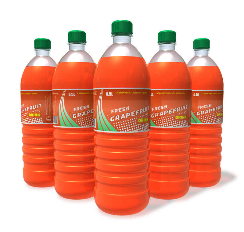 塑料瓶装葡萄柚饮料