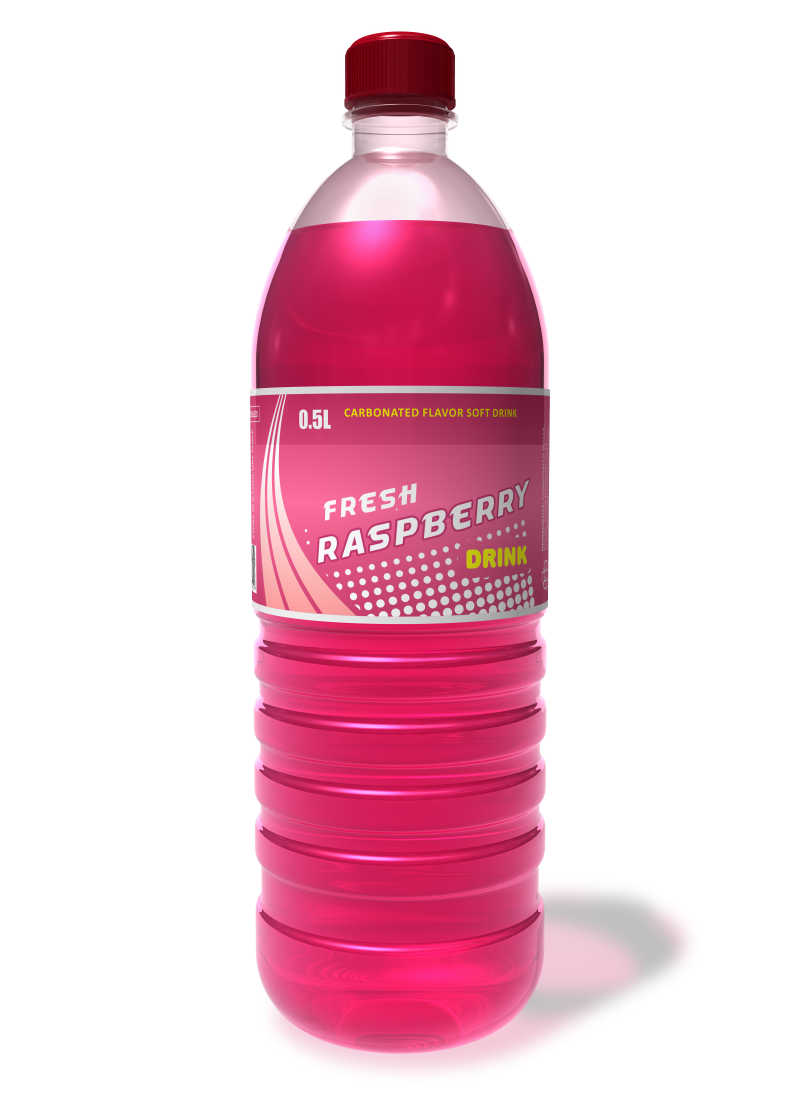 塑料瓶装树莓饮料