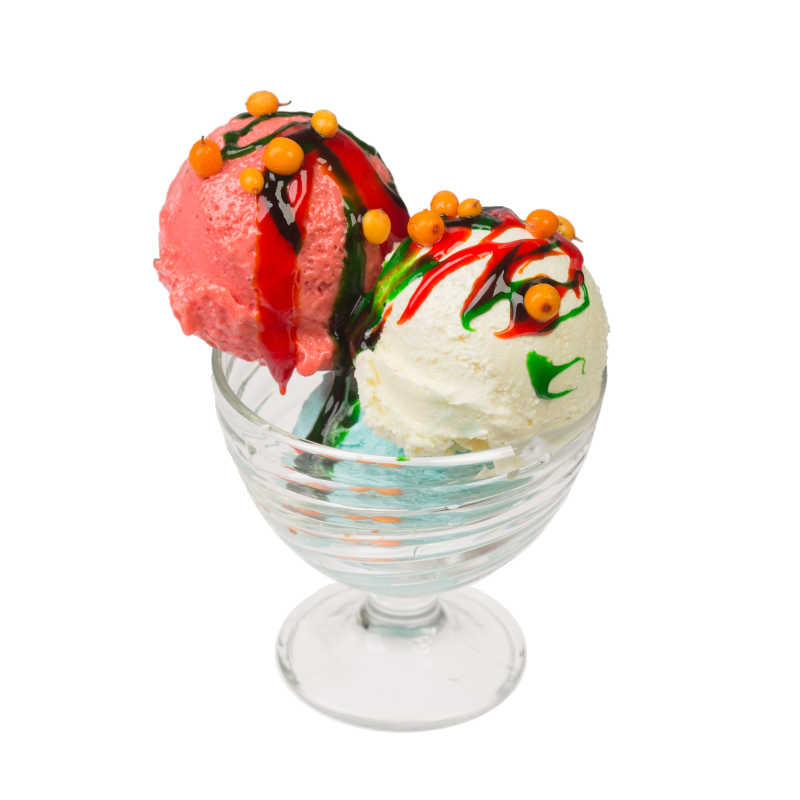 草莓冰淇淋球