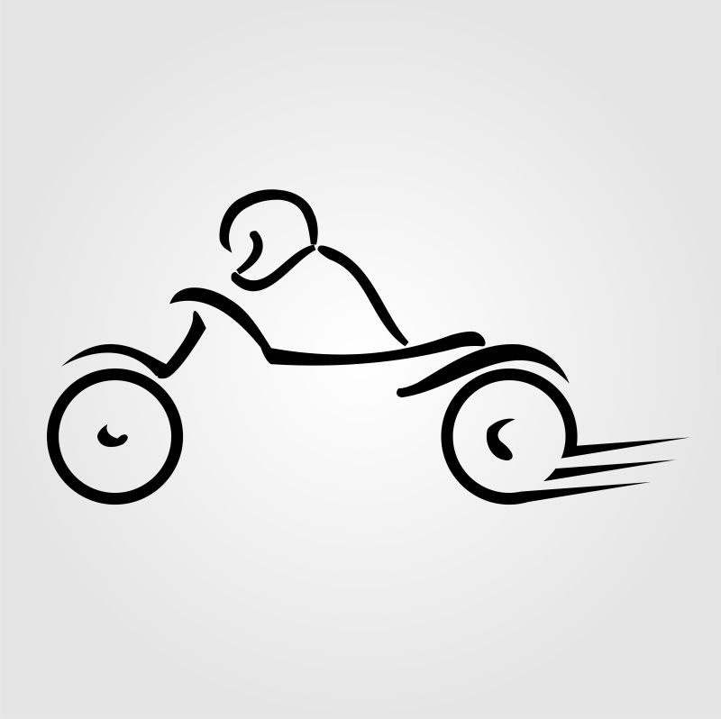 矢量骑车logo