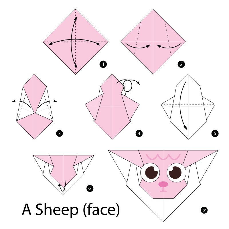 矢量动物折纸的集合