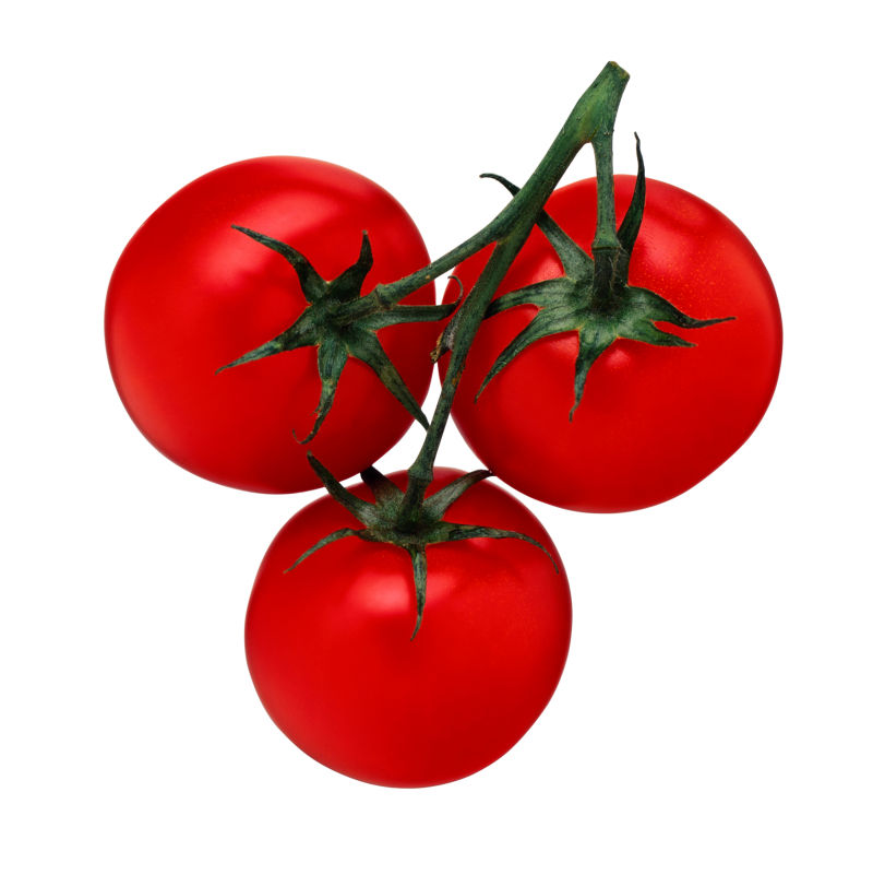 三个长在一起的西红柿