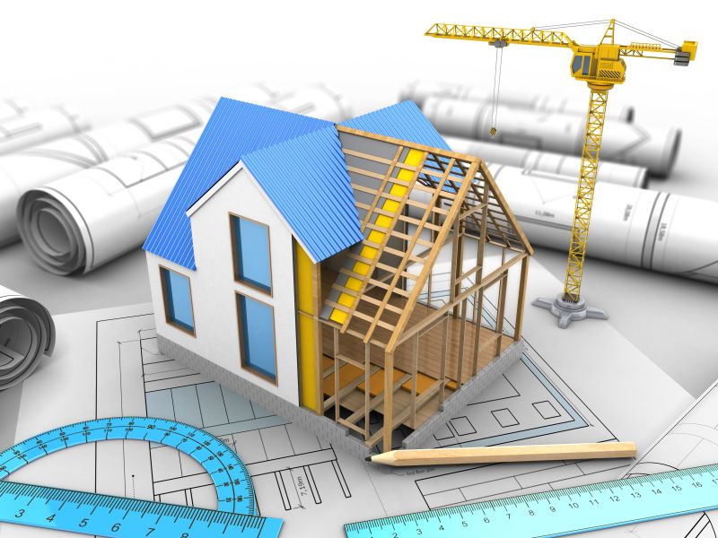房屋建筑模型与设计蓝图
