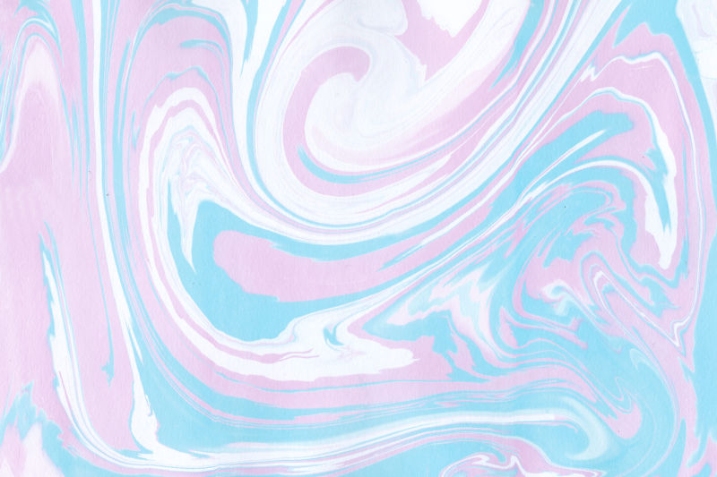 蓝色和粉色大理石抽象纹理背景