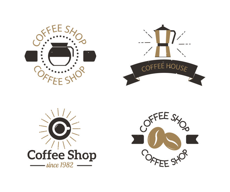 矢量咖啡店标志创意设计合集