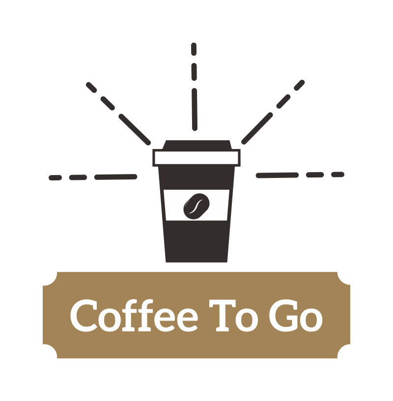 创意矢量咖啡杯图形的图标设计