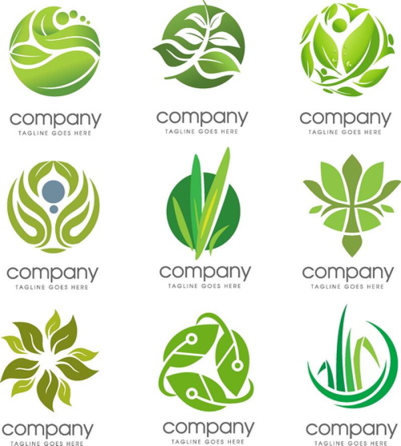 创意矢量生态标志设计