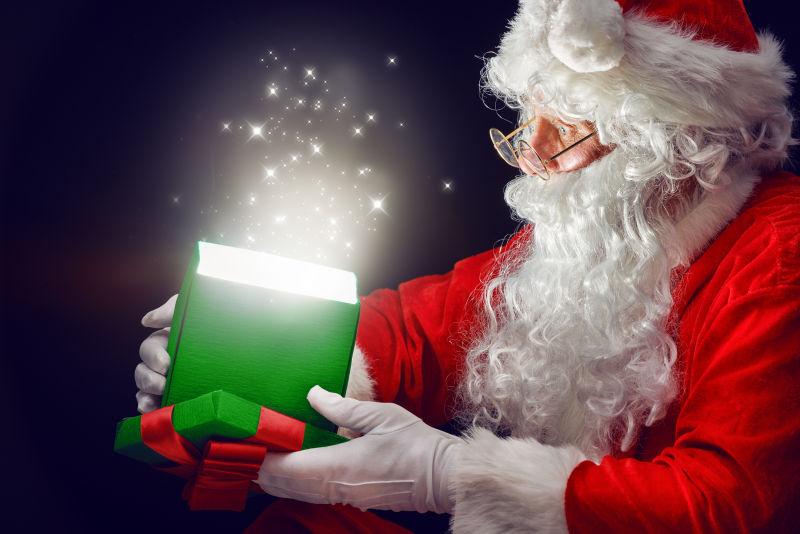 圣诞老人和魔术礼品盒