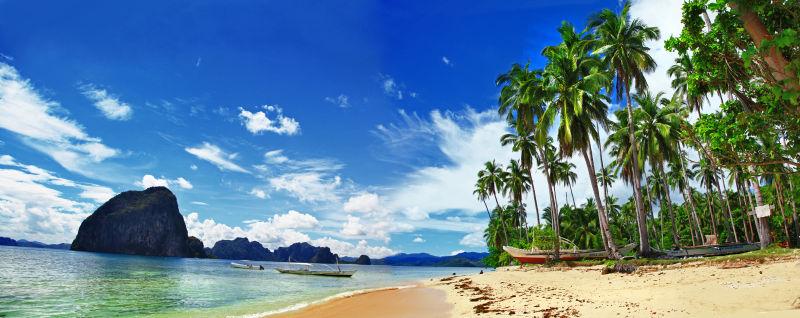爱妮岛群岛美丽的菲律宾景色
