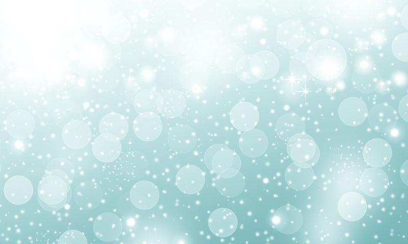 冬季蓝色雪花圣诞背景