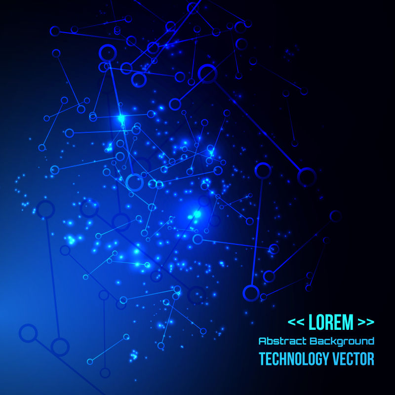 技术未来的矢量数字背景