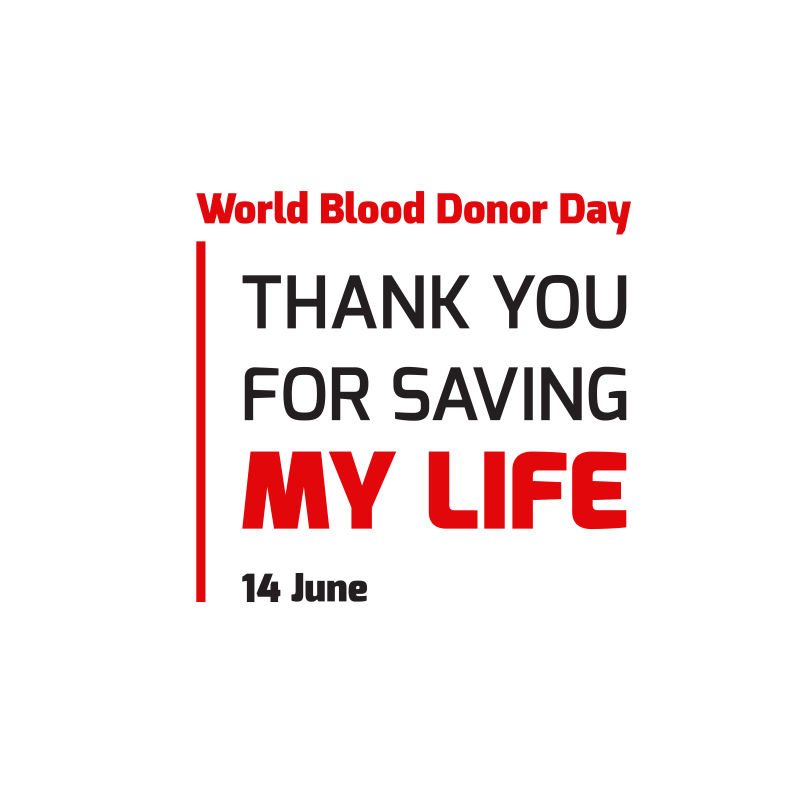 矢量的献血相关标语设计