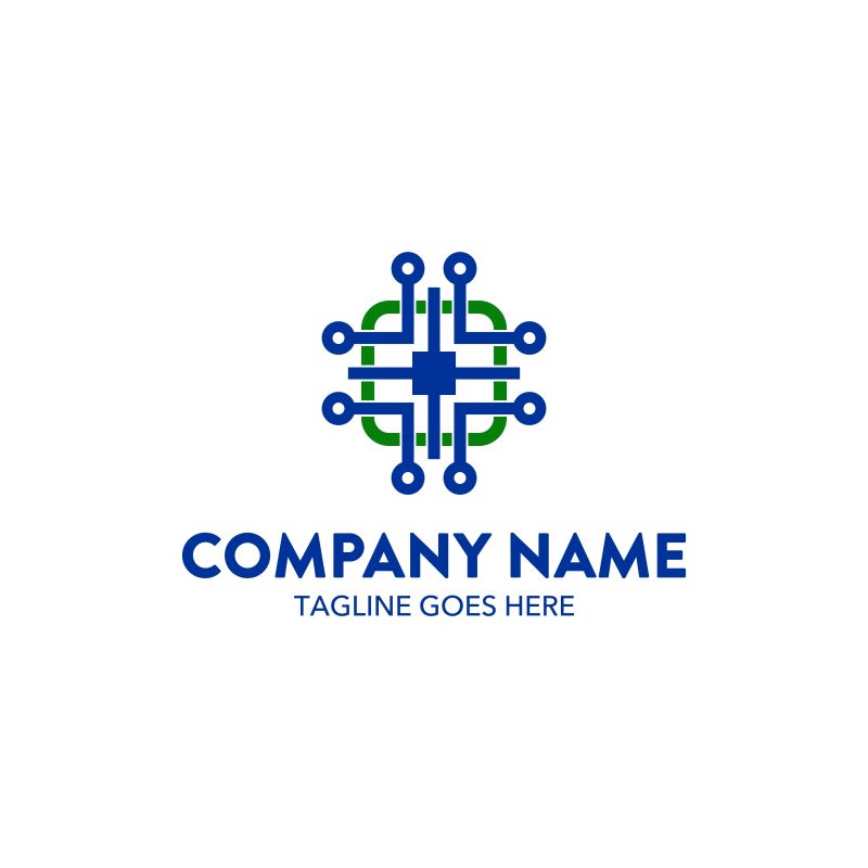 计算机公司矢量logo设计