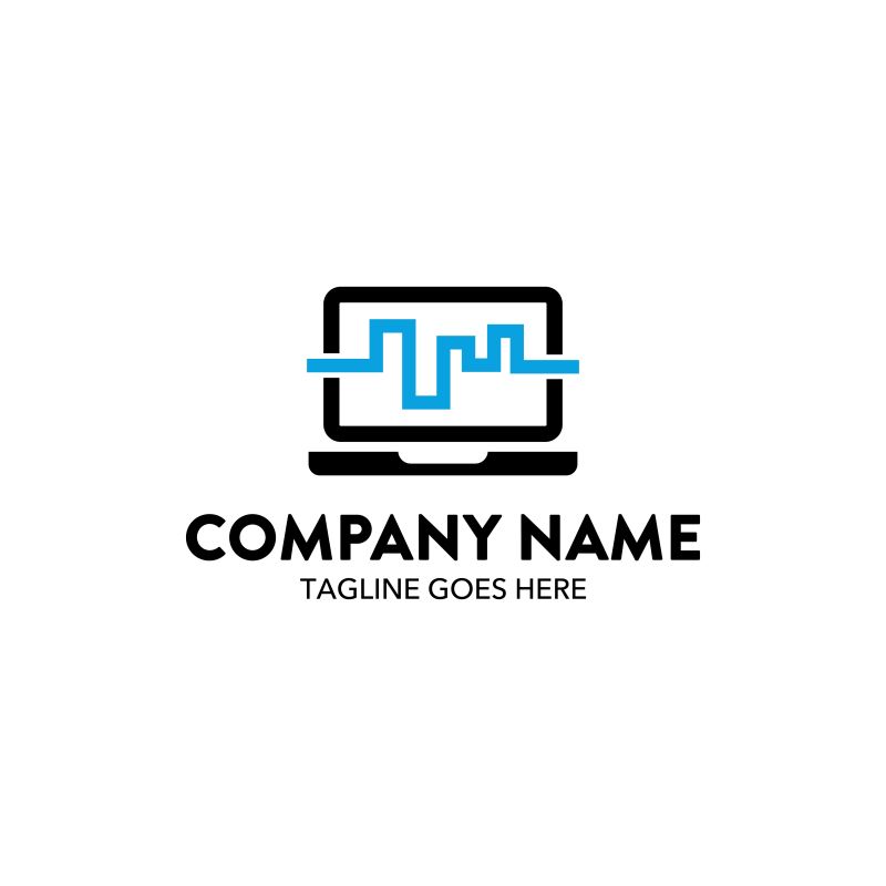 矢量的计算机公司logo设计
