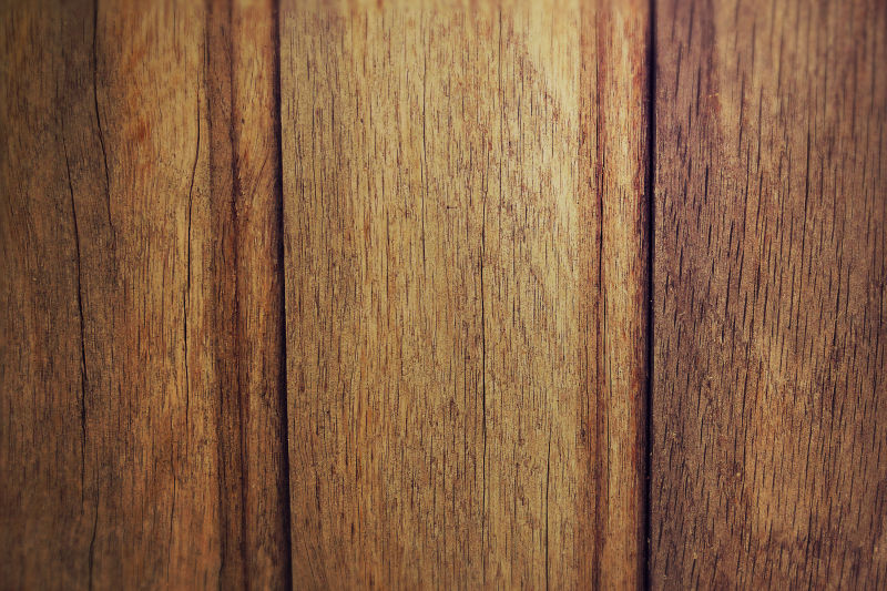 粗糙的棕色木板表面