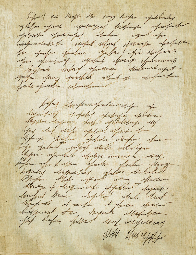 老式手写的旧信