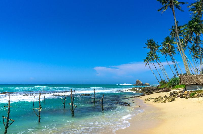 斯里兰卡热带海滩
