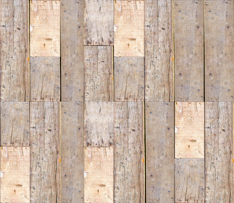 拼接图案的木制地板