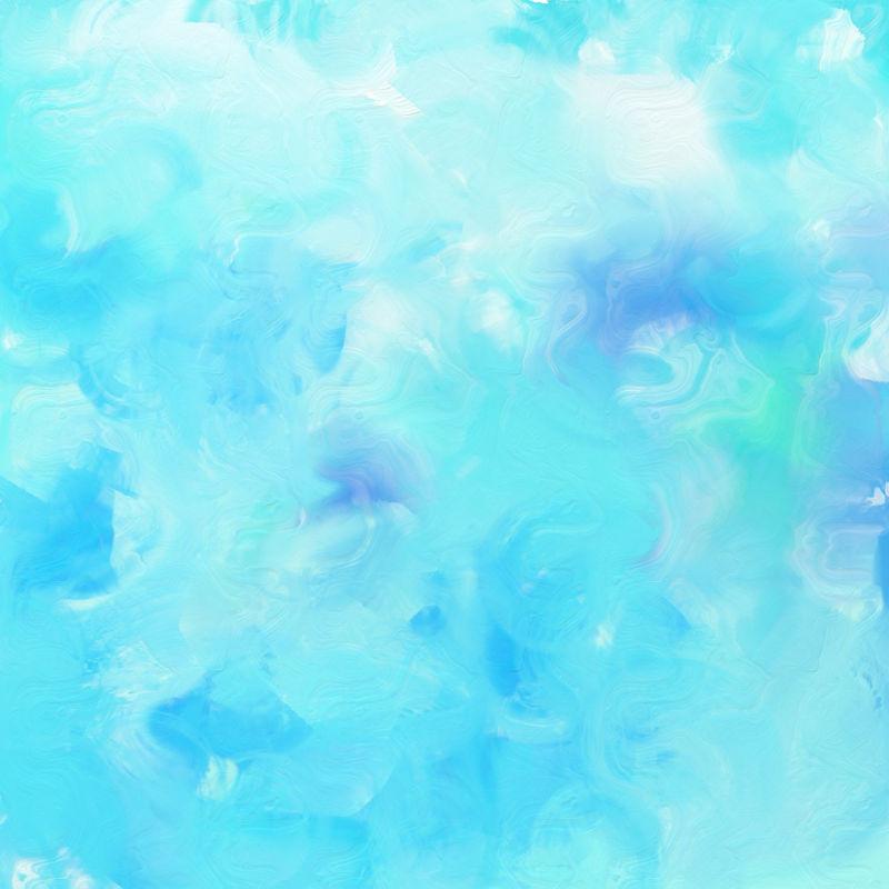 蓝色水纹抽象水彩画背景