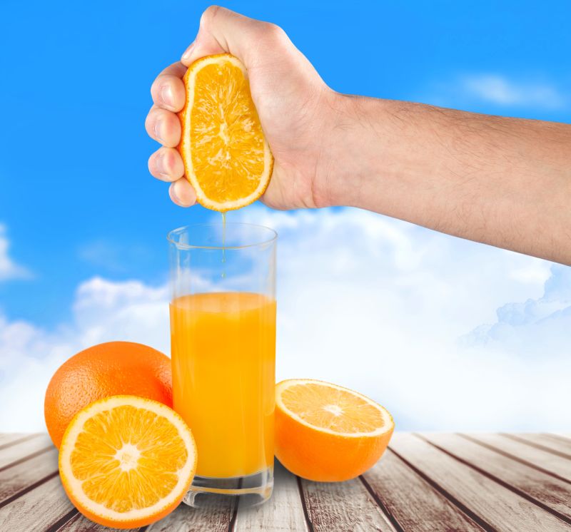 新鲜好喝的橙汁