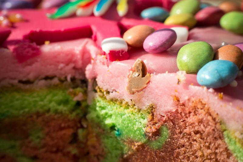 彩虹糖果蛋糕