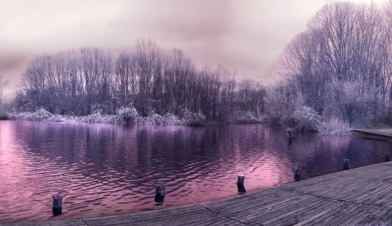 梦幻的雪景