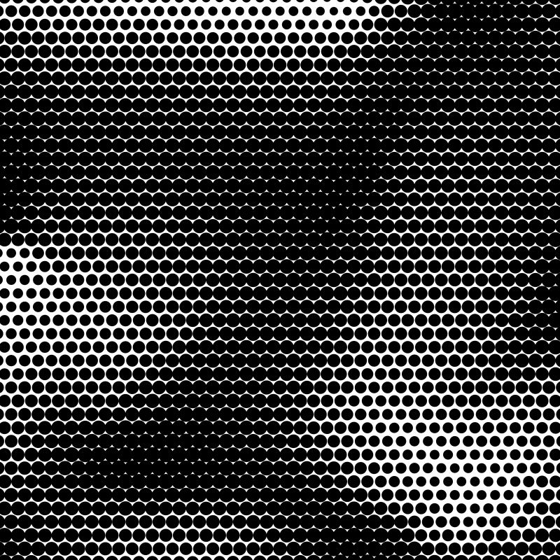 矢量黑色不同大小圆形的渐变抽象背景