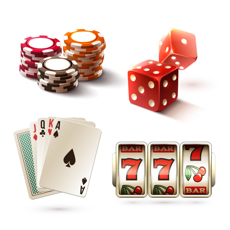 创意赌场相关的矢量元素设计