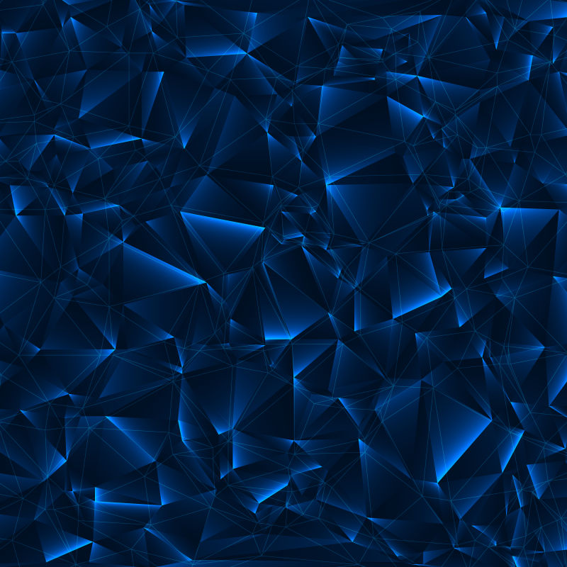 抽象蓝色几何图案矢量背景