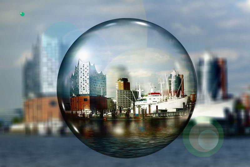 玻璃球中的城市