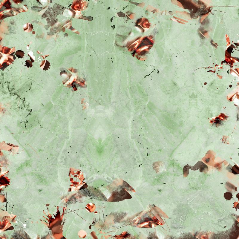 绿色大理石表面的铜纹理