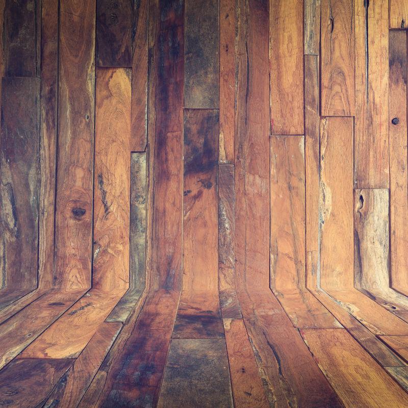 陈旧的木板上美丽的木质纹理