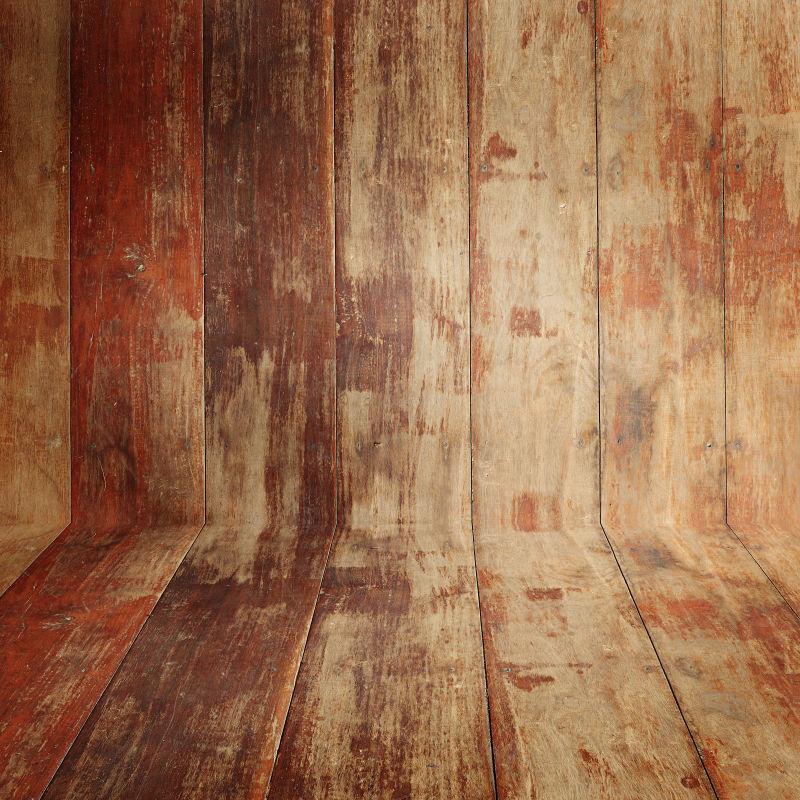 木质墙面上美丽的旧木板纹理