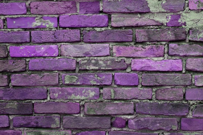 紫色的砖墙背景