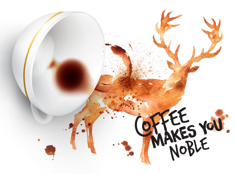 野鹿咖啡海报