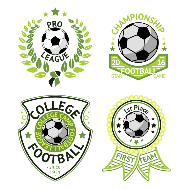 足球运动标志矢量设计