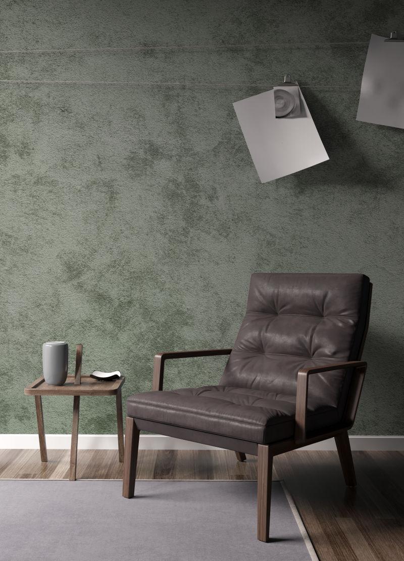 时尚现代室内三维绘制的扶手椅