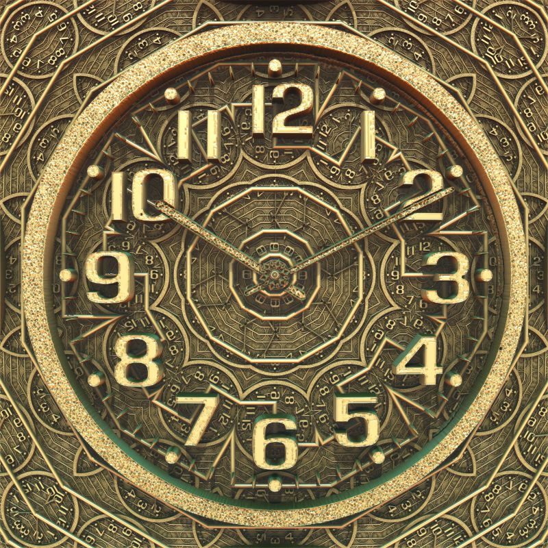 金属老式的古董钟表